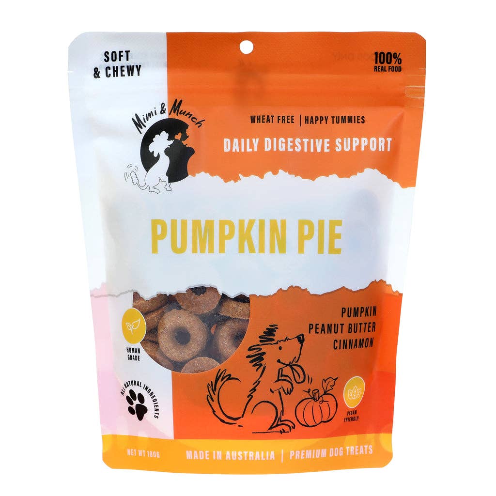 Mimi & Munch Pumpkin Pie Soft & Chewy Natural Dog Treats